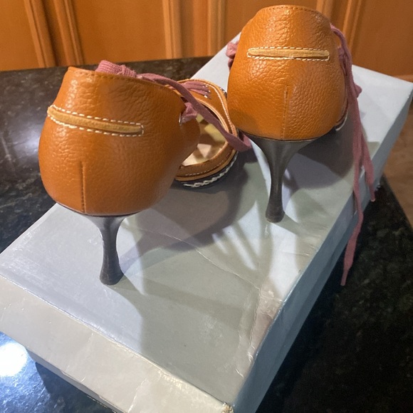 ❤️ SALE ✅ COLIN STUART HEELS leather shoes long lace in pristine condition. - Picture 4 of 9